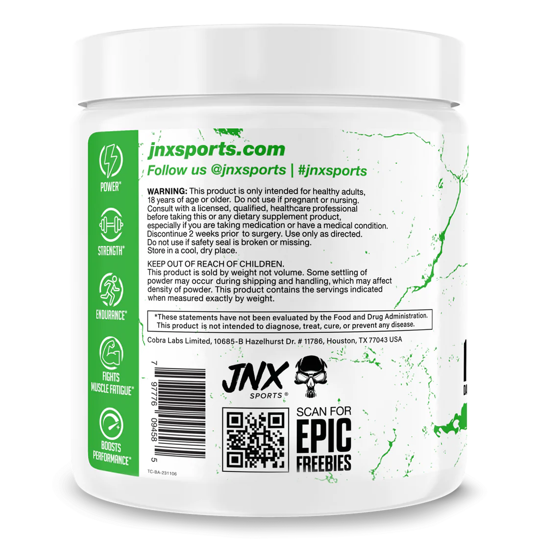 THE CURSE BETA ALANINE 100 SERVINGS BY JNX SPORTS