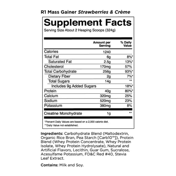 RULE1 MASS GAINER 6Lbs By Rule1 Protein