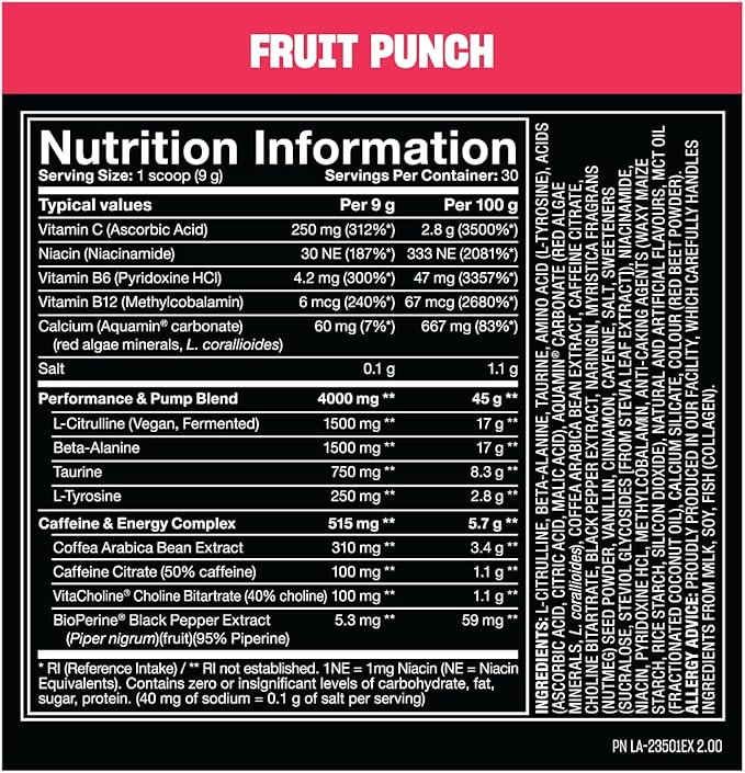 Mutant Madness Pre-Workout 30 Servings Intense Energy