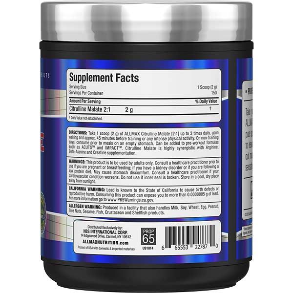 ALL MAX CITRULLINE MALATE 150 SERVINGS