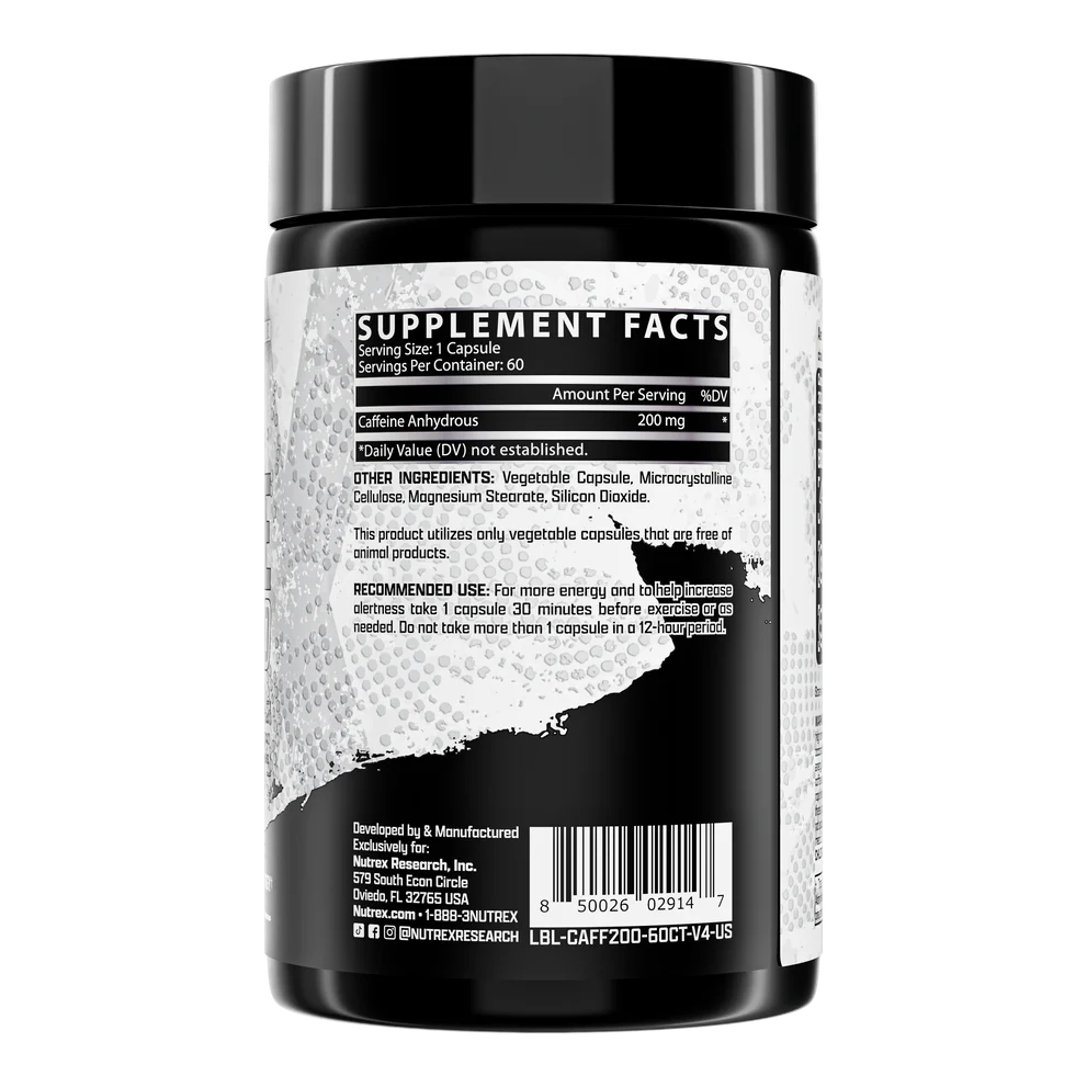 NUTREX CAFFIEN 60 CAPS BY NUTREX RESEARCH