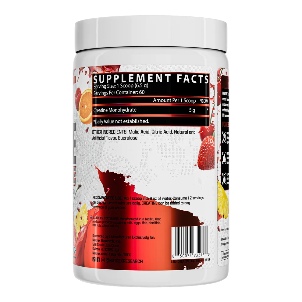 NUTREX CREATINE MONOHYDRATE 60 SERVING BY NUTREX RESESRCH