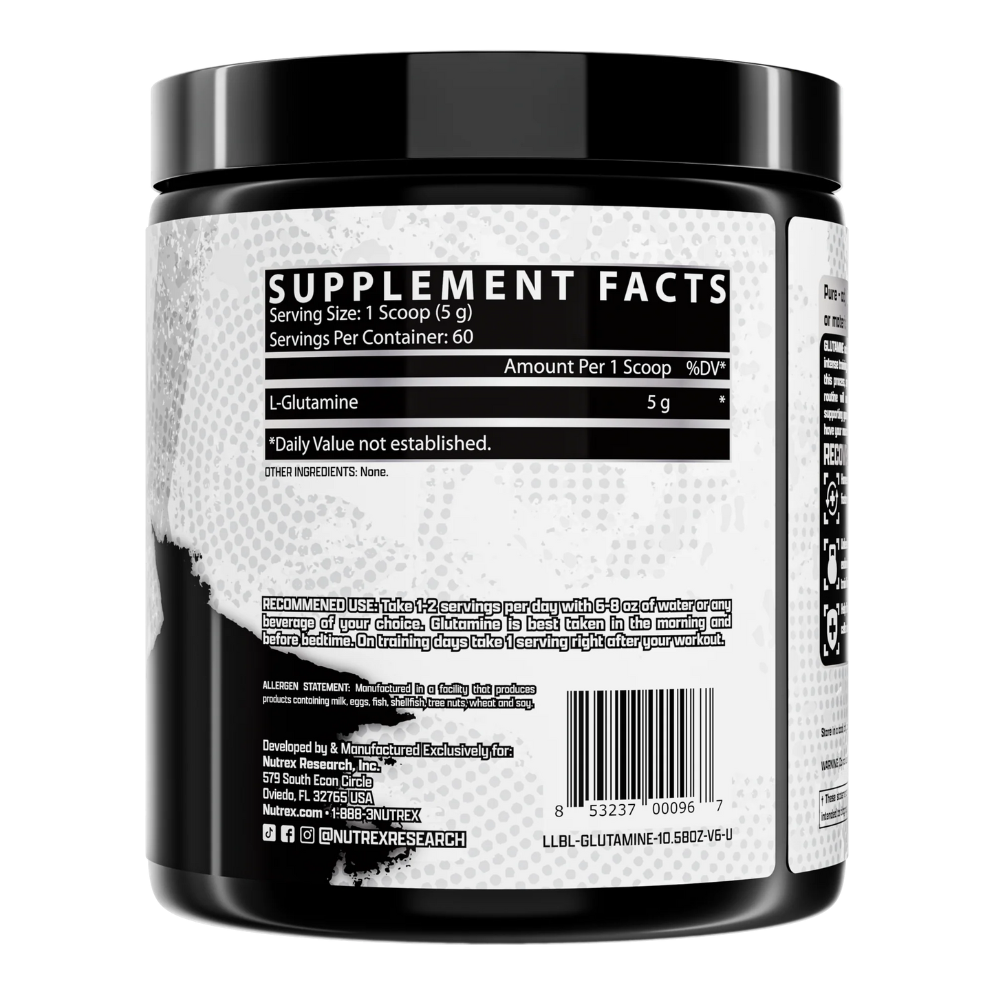 NUTREX GLUTAMINE PURE BY NUTREX RESEARCH