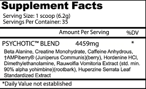 PSYCHOTIC RED 35 SERVINGS BY INSANE LABZ