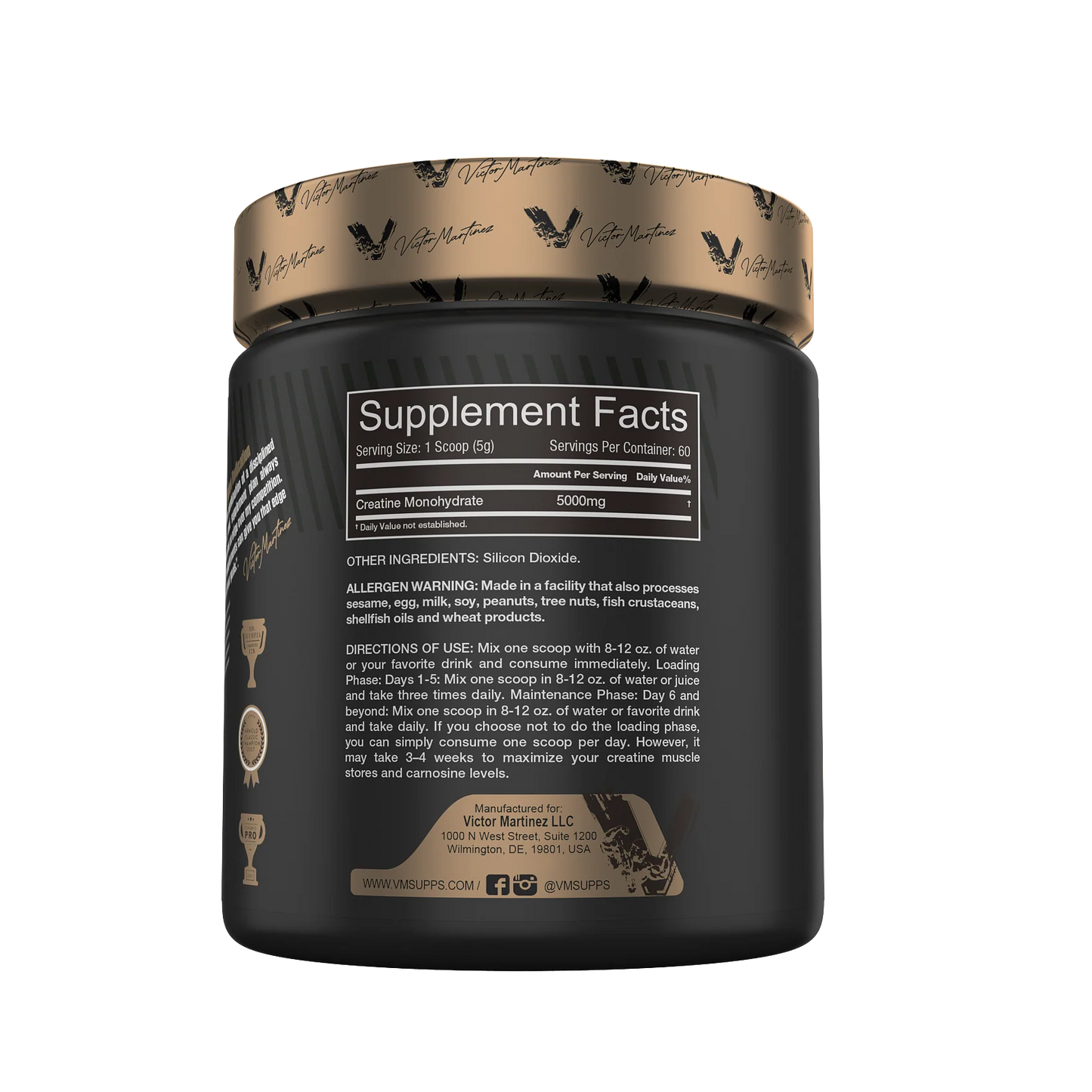 CREATINE MONOHYDRATE 5000MG BY VICTOR MARTINEZ