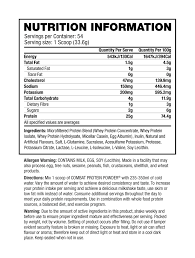 MP COMBAT PROTEIN ( NEW ) | 4.1LB | MUSCLEPHARM