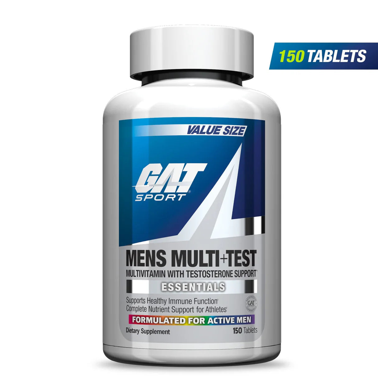 MENS MULTI TEST ESSENTIALS 150 TABLETS BY GAT SPORTS