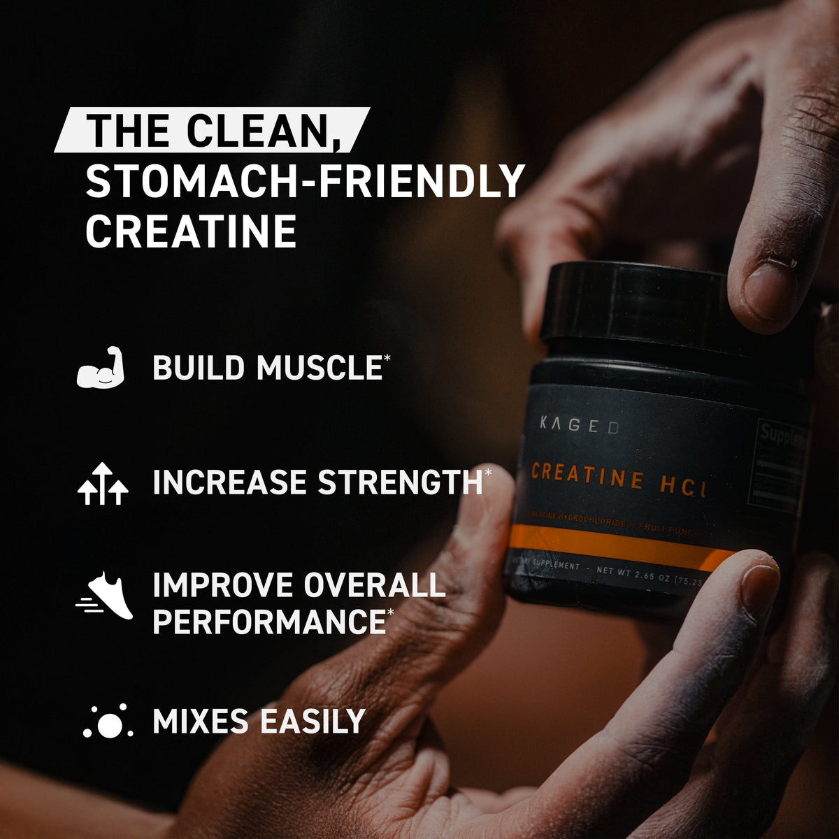 CREATINE HCL 75 SERVINGS BY KAGED MUSCLE