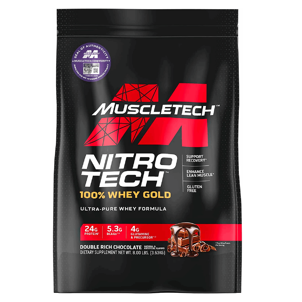 NITRO TECH 100% WHEY GOLD 8LBS BY MUSCLETECH