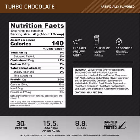 ON PLATINUM HYDROWHEY | 3.61 Lbs | OPTIMUM NUTRITION