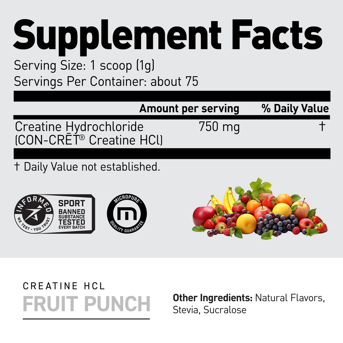 CREATINE HCL 75 SERVINGS BY KAGED MUSCLE