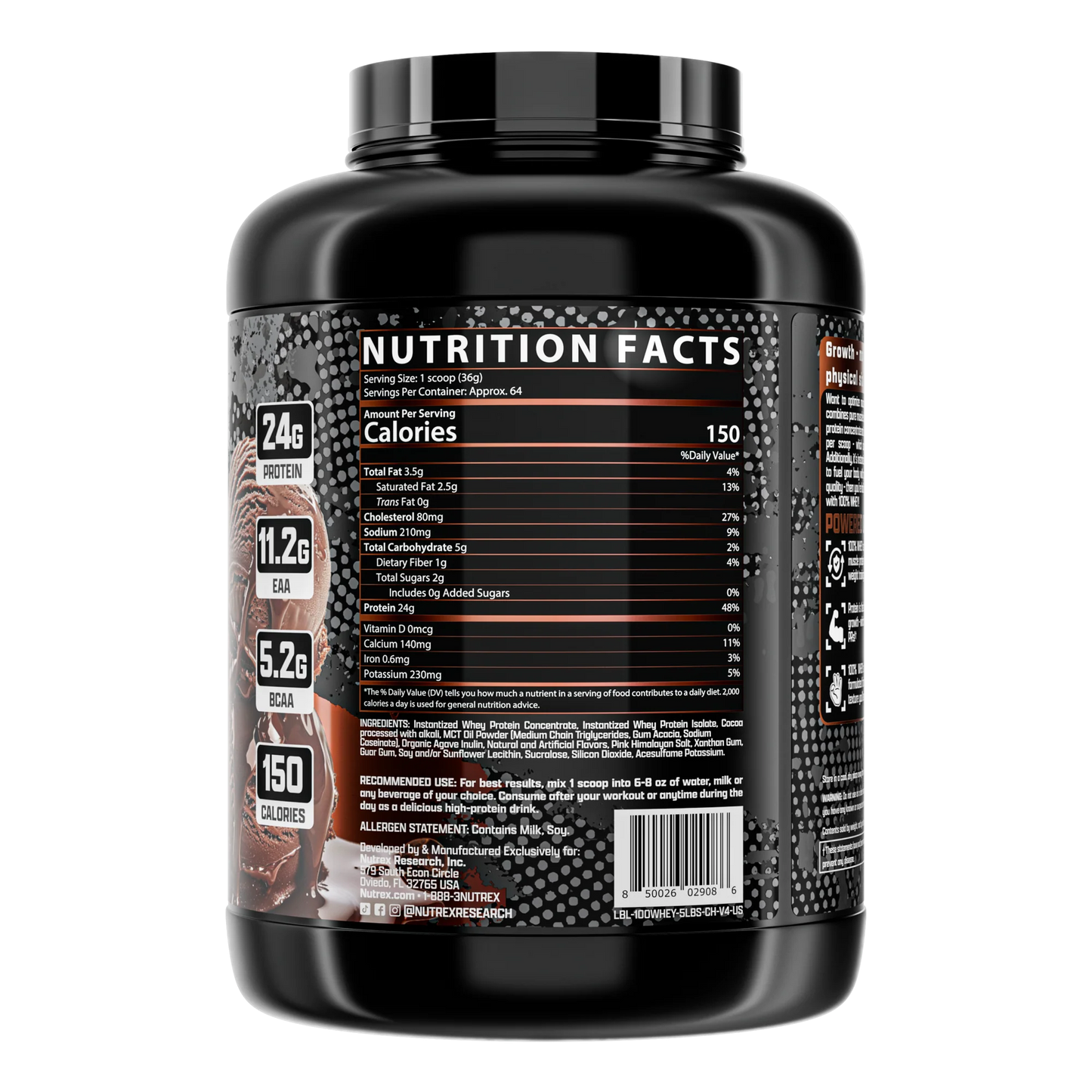 NUTREX 100% WHEY PROTEIN 5LBS BY NUTREX RESEARCH