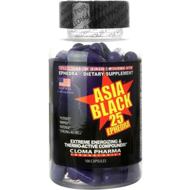 ASIA BLACK 100 CAPS CLOMA PHARMA