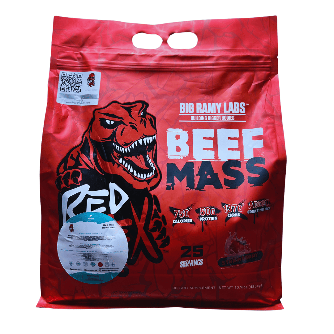 RED REX BEEF MASS GAINER 10.7LB BY BIG RAMY LABS – HQ Nutrition PK