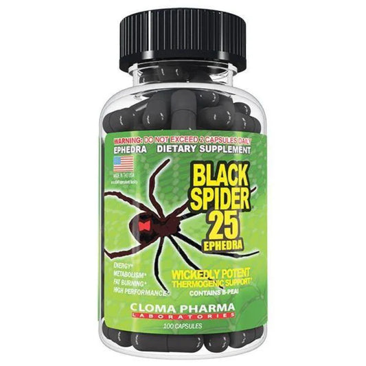 BLACK SPIDER 100 CAPS  CLOMA PHARMA LEBORATORIES