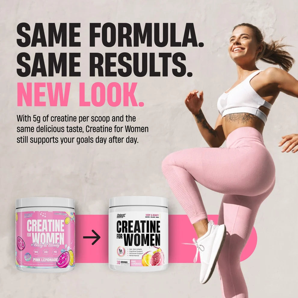 NUTREX CREATINE FOR WOMEN 30 SERVINGS BY NUTREX RESEARCH NEW PACKING