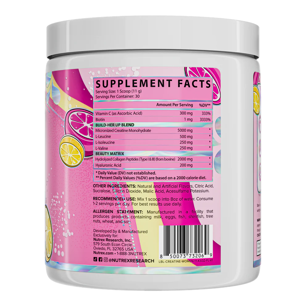 NUTREX CREATINE FOR WOMEN 30 SERVINGS BY NUTREX RESEARCH