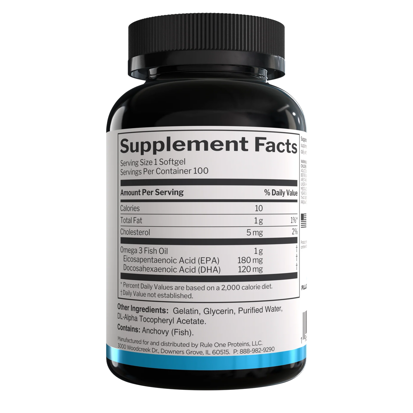 RULE1 FISH OIL 100 SOFTGELS BY RULE1