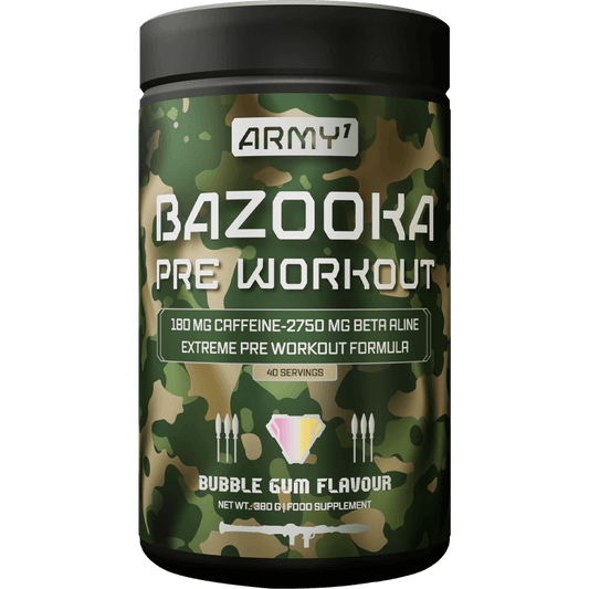 ARMY 1 BAZOOKA PRE WORK OUT 40 SERVING BY ARMY 1