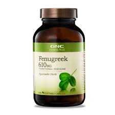 GNC 610MG HERBAL PLUS FENUGREEK CAPSULES 100 CAPSULES