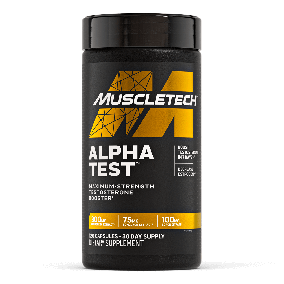 MUSCLE TECH ALPHA TEST 120 CAPSULES BY MUSCLE TECH