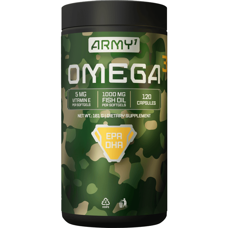 OMEGA 3 FISH OIL 120 TABLETS BY ARMY1