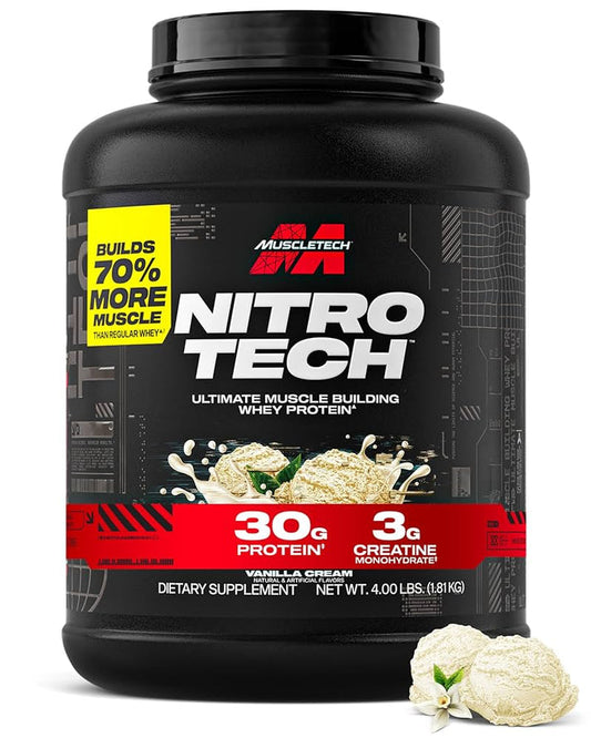 NITROTECH 4LBS LEAN MUSCLE BUILDER BY MUSCLETECH