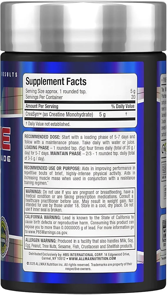 ALLMAX ESSENTIAL CREATINE 20 SERVINGS