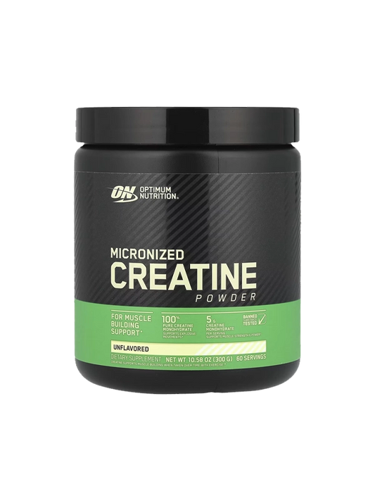MICRONIZED CREATINE POWDER 300 GRAMS BY OPTIMUM NUTRITION.